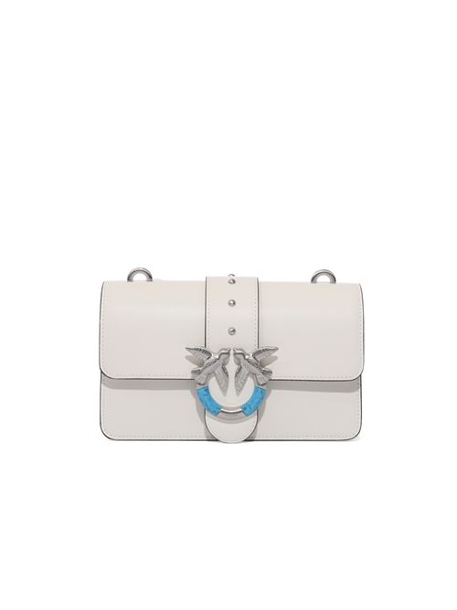 Borsa a spalla Mini Love Bag One in pelle con fibbia turchese PINKO | 106271 A0F1Z15E